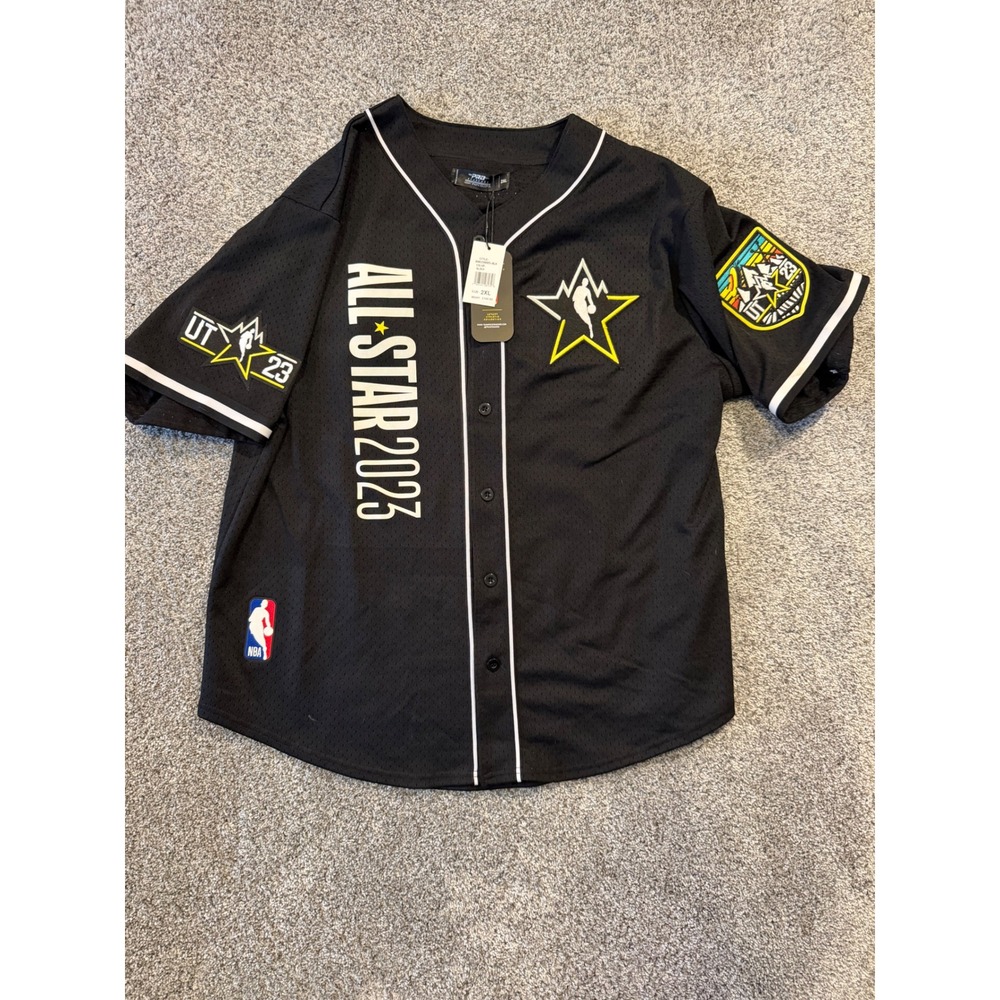 Pro Standard Jersey Mens 2XL Black NBA All-Star 2023 Utah BAA159005-BLK Patch *